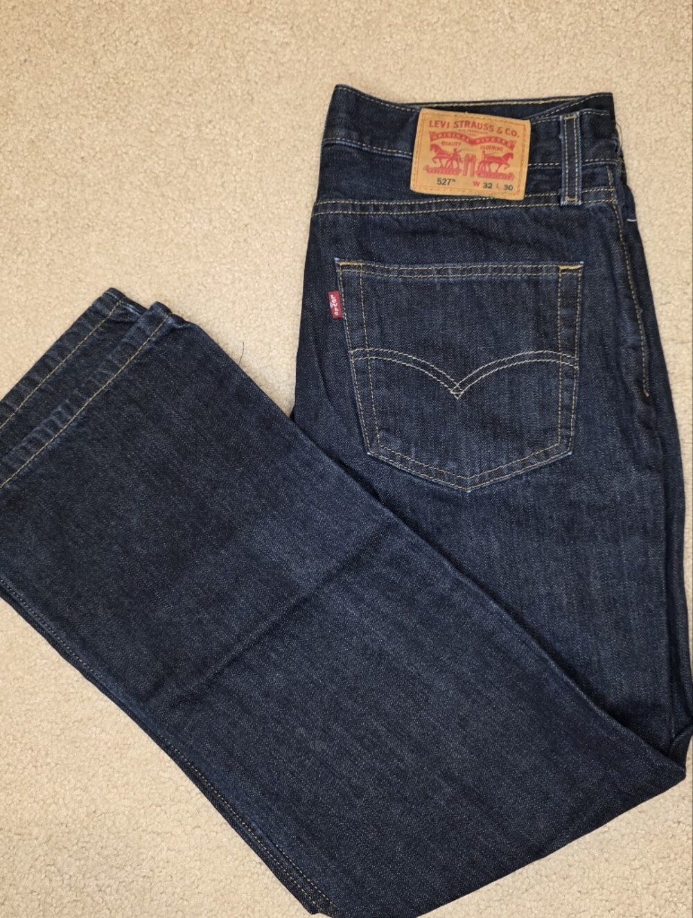 Levi's 527 Slim Bootcut Men's Jeans Dark Wash Blue (32x30)